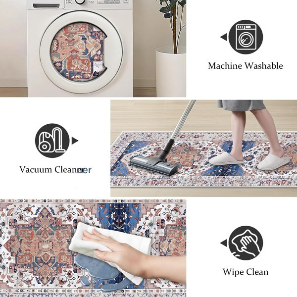 Boho kitchen rug set of 3 with runner, photo 3 of 9
