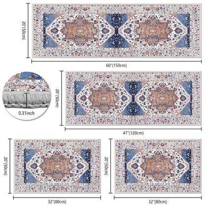 Boho kitchen rug set of 3 with runner, photo 8 of 9