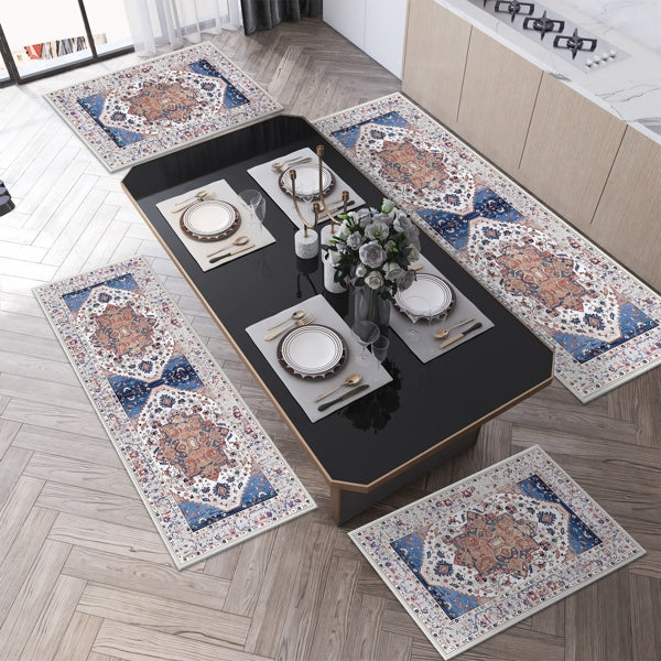 Boho kitchen rug set of 3 with runner, photo 6 of 9